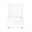 Reclining Outdoor Lounger with Aluminum and Textilene Wheels - Jewel Viadurini