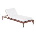 1 or 2 seater garden lounger with cushion Made in Italy - Balin