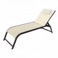 Garden Lounger in Aluminum and Luxury Canvas Made in Italy, 2 Pieces - Myrto