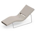 Garden Lounger in Polyethylene of Different Colors with Metal Support - Bollo