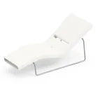 Garden Lounger in Polyethylene of Different Colors with Metal Support - Bollo Viadurini