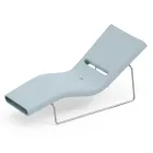 Garden Lounger in Polyethylene of Different Colors with Metal Support - Bollo Viadurini