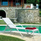 Stackable Garden Lounger in Aluminum and Textilene - Spero Viadurini