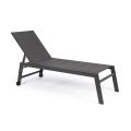 Modern Aluminum Garden Lounger with Wheels for Outdoor - Franz