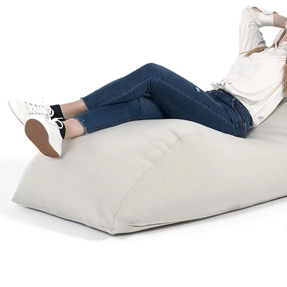 Maestrale Indoor Living Room Cot in Linen White Fabric Viadurini