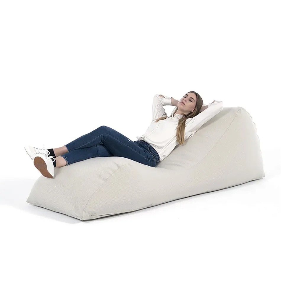 Maestrale Indoor Living Room Cot in Linen White Fabric Viadurini