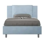120x200 cm Bed Headboard with Microfiber Cushions Made in Italy - Olympics Viadurini