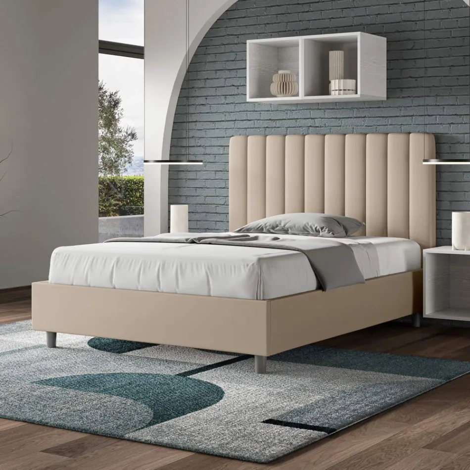 120x200 cm Bed Headboard with Symmetrical Vertical Lines Made in Italy - Guanto Viadurini