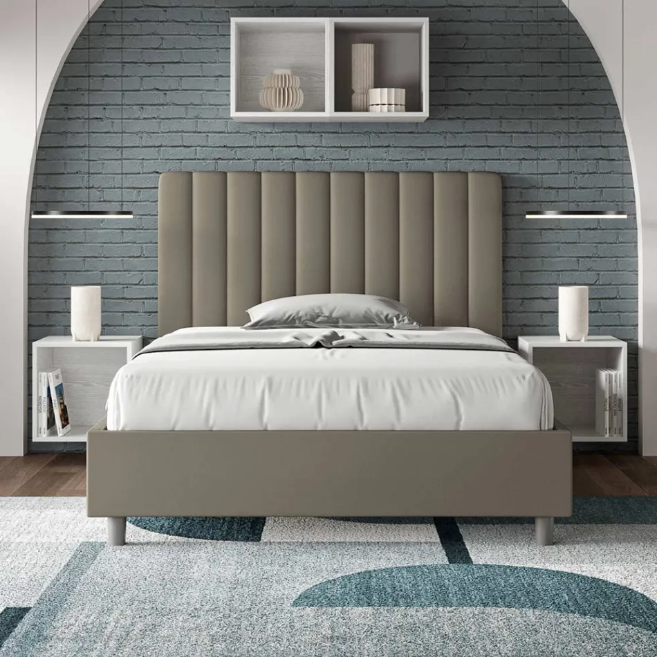 120x200 cm Bed Headboard with Symmetrical Vertical Lines Made in Italy - Guanto Viadurini