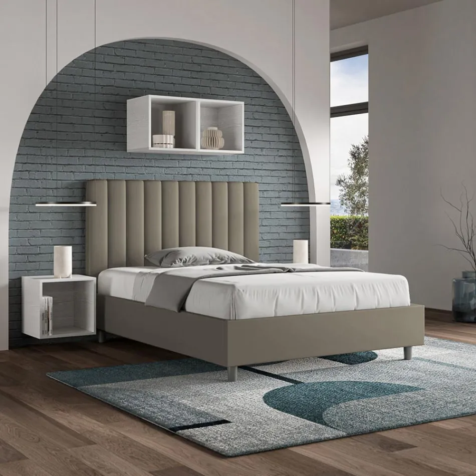 120x200 cm Bed Headboard with Symmetrical Vertical Lines Made in Italy - Guanto Viadurini