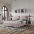 160x200 cm Bed Headboard with Microfiber Cushions Made in Italy - Olympics