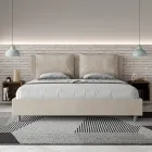 180x200 cm Bed Headboard with Microfiber Cushions Made in Italy - Olympics Viadurini