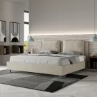 180x200 cm Bed Headboard with Microfiber Cushions Made in Italy - Olympics Viadurini