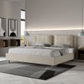 190x200 cm Bed Headboard with Microfiber Cushions Made in Italy - Olympics