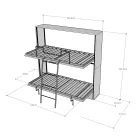 Horizontal Folding Bunk Bed Made in Italy - Collaborative Viadurini