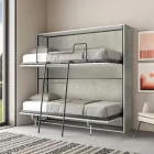 Horizontal Folding Bunk Bed Made in Italy - Collaborative Viadurini
