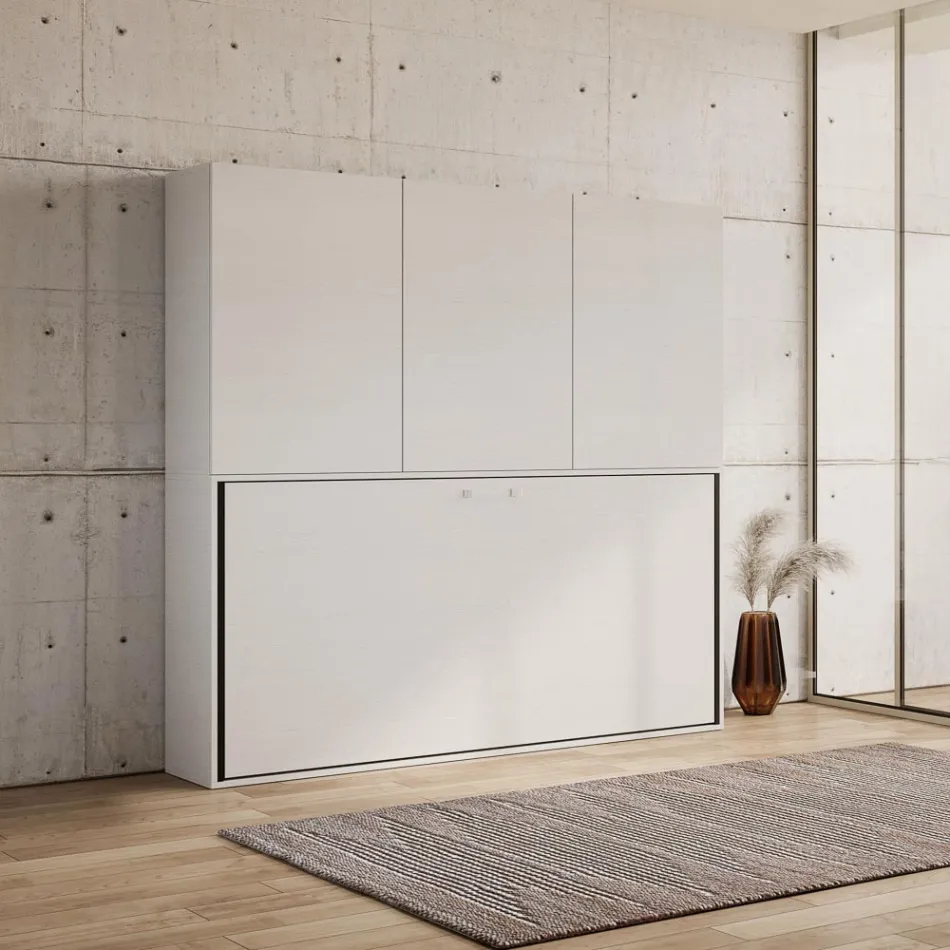 Single Murphy Bed in Different Compositions - Collaborative Viadurini
