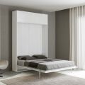 Queen Size Bed with Vertical Foldaway and Wall Unit - Magicompare
