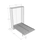 Queen Size Bed with Vertical Foldaway in Different Finishes - Magicompare Viadurini