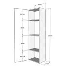 Vertical Foldaway French Bed with Column - Magicompare Viadurini
