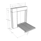 Vertical Foldaway French Bed with Wall Unit and Column - Magicompare Viadurini