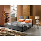 Modern Upholstered Double Bed with Folds or Quilted Design - Thomas Viadurini