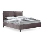 Double Bed 160x190 with 2 Soft Cushions with Perimeter Ruffle - Ernesta Viadurini