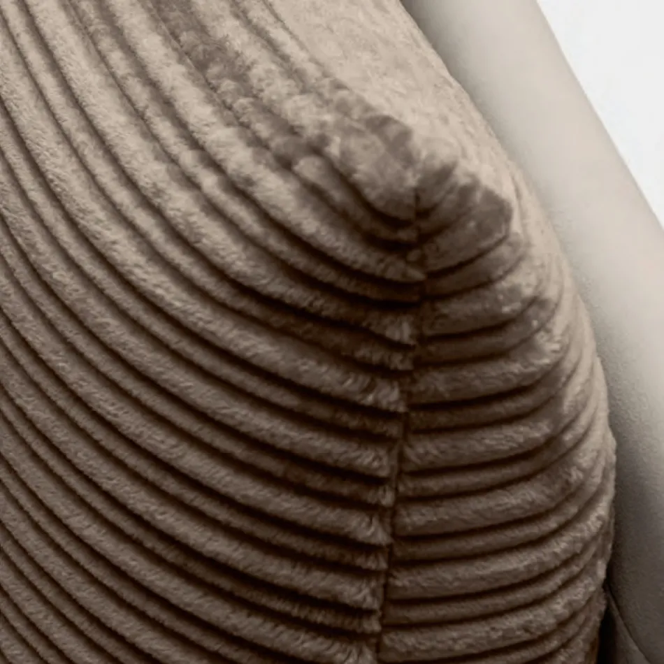 Double Bed 160x190 with 2 Soft Pillows in the Headboard - Tramonti Viadurini