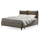 Double Bed 160x190 with 2 Soft Pillows in the Headboard - Tramonti Viadurini