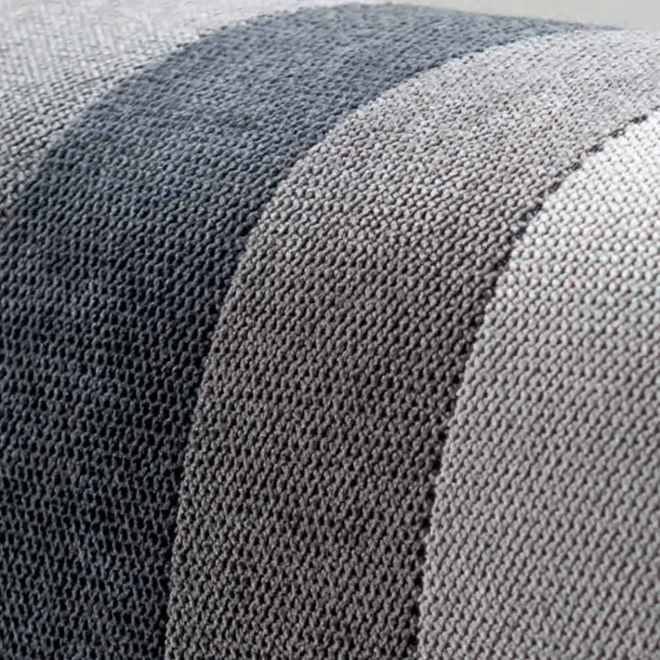 Double Bed 160x190 with 2 Two-Tone Vertical and Parallel Stripes - Paolo Viadurini