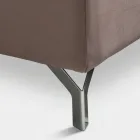 Double Bed 160x190 with Geometric Quilting Workmanship - Ciottolino Viadurini