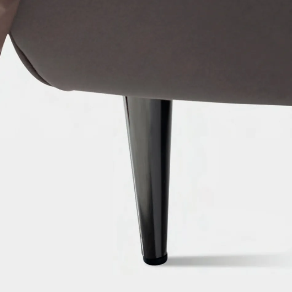 Double Bed 160x190 with High and Quilted Headboard Made in Italy - Sallie Viadurini