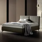 Double Bed 160x190 with Centrally Divided Headboard Made in Italy - Celesti Viadurini