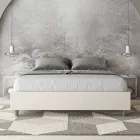 160x200 cm Double Bed Upholstered in Faux Leather Made in Italy - Athlete Viadurini