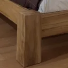 160x200 Double Bed Made of Solid Teak Wood - Fresco Viadurini