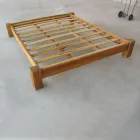 160x200 Double Bed Made of Solid Teak Wood - Fresco Viadurini