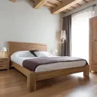 160x200 Double Bed Made of Solid Teak Wood - Fresco Viadurini