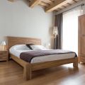 160x200 Double Bed Made of Solid Teak Wood - Fresco