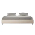 180x200 cm Double Bed Upholstered in Faux Leather Made in Italy - Athlete Viadurini