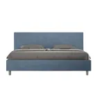 Double Bed 190x200 cm with Microfiber Headboard Made in Italy - Pallone Viadurini
