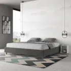 Double Bed 190x200 cm Covered in Microfiber Made in Italy - Athlete Viadurini