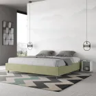 Double Bed 190x200 cm Covered in Microfiber Made in Italy - Athlete Viadurini