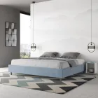 Double Bed 200x200 cm Covered in Microfiber Made in Italy - Athlete Viadurini