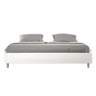 200x200 cm Double Bed Upholstered in Faux Leather Made in Italy - Athlete Viadurini