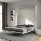 Vertical Foldaway Double Bed in Different Finishes - Magicompare Viadurini
