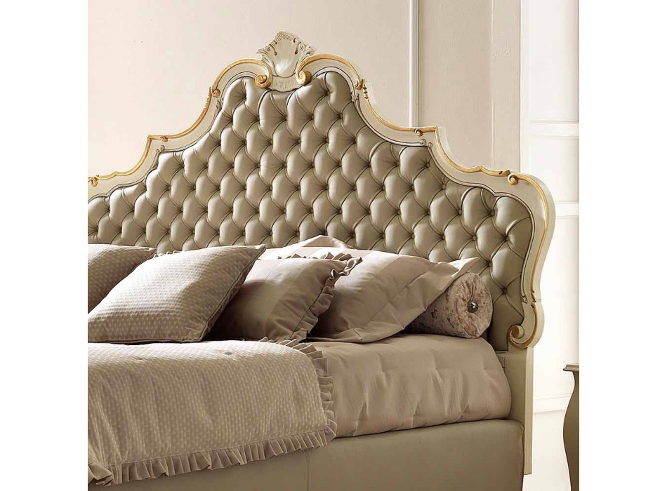 Classic double bed, without storage, Chantal by Bolzan Viadurini