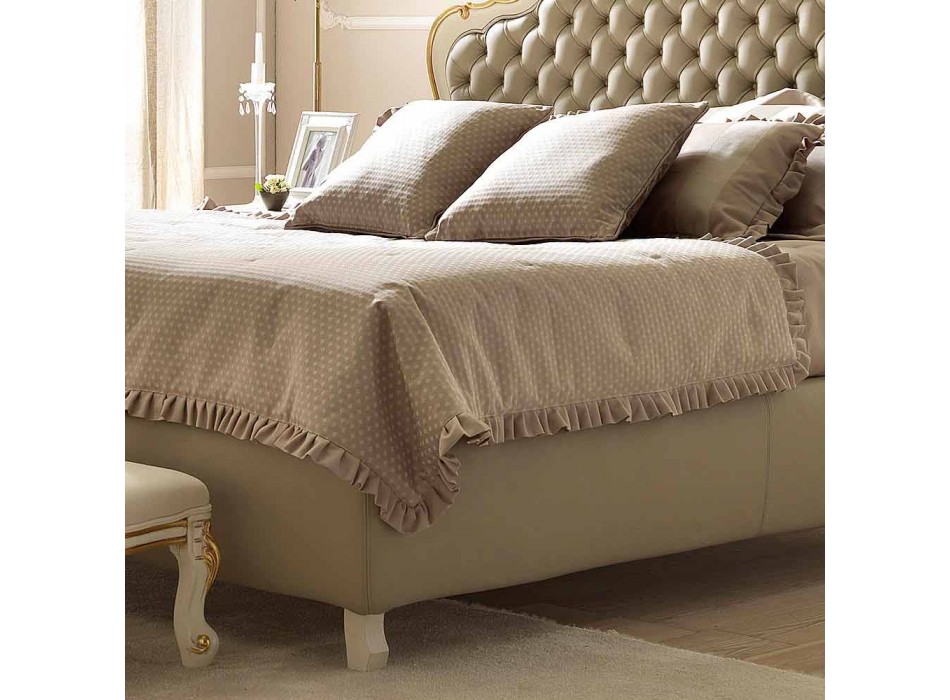 Classic double bed, without storage, Chantal by Bolzan Viadurini