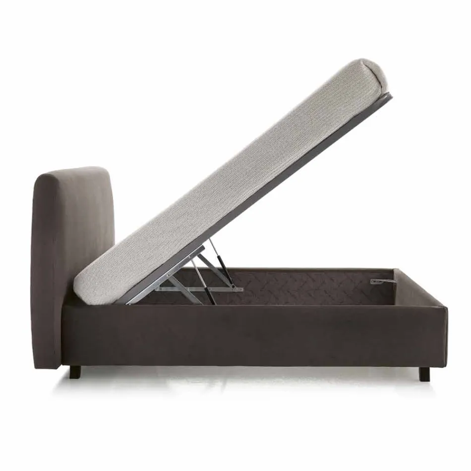 Double bed with lifting box 160x190 / 200 cm Nina Viadurini