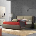 Double bed with bed container, modern design, Kate by Bolzan