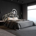 Double bed with iron bed frame Made in Italy - Pongo Viadurini